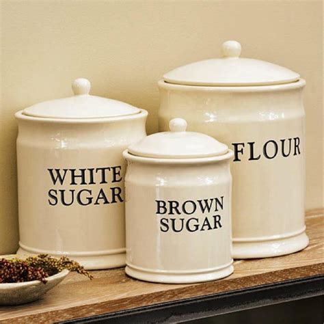 glass flour sugar canisters|decorative flour and sugar containers.